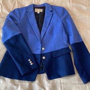 Wool blend tweed blazer